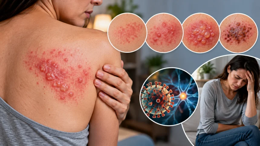 Shingles Images Early Signs, Rash Stages & Symptoms